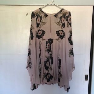 Bell sleeve floral Free People dress